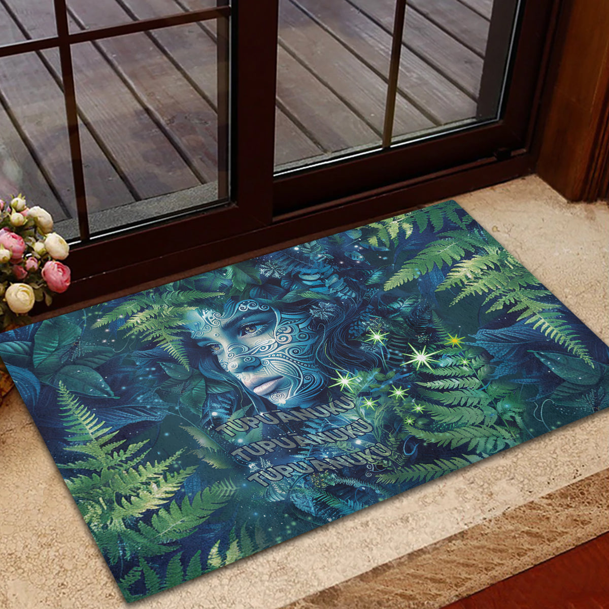 New Zealand Matariki Tupuanuku Rubber Doormat Te Wā o te Hauhake