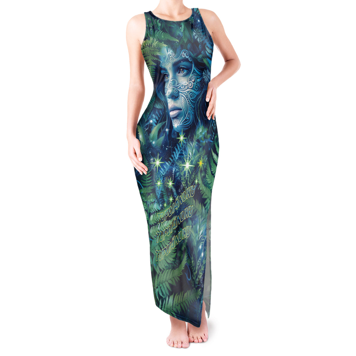 New Zealand Matariki Tupuanuku Tank Maxi Dress Te Wā o te Hauhake