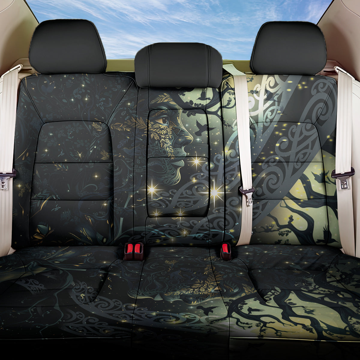 New Zealand Matariki Tupuarangi Back Car Seat Cover Ng Kai o te Rangi LT9