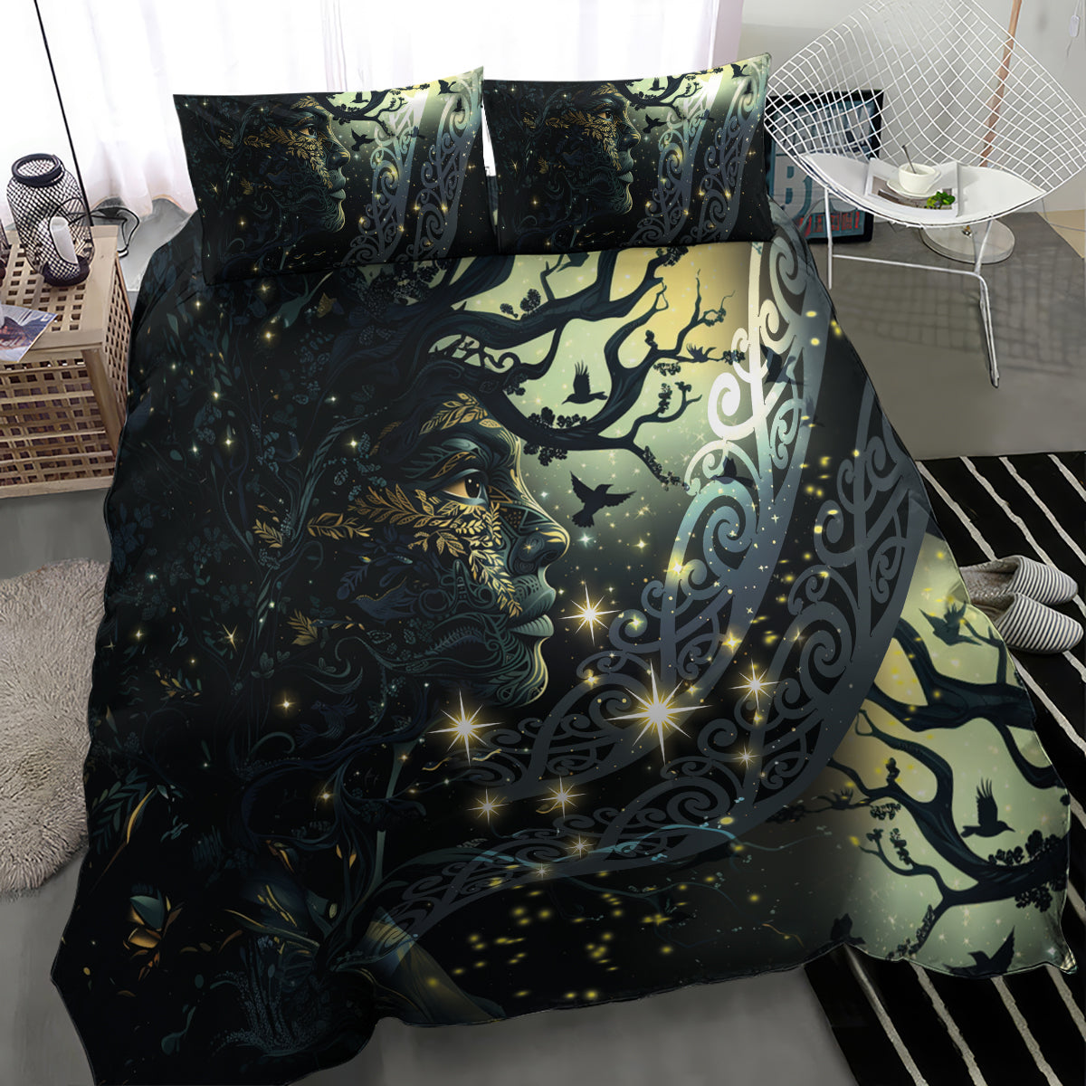 New Zealand Matariki Tupuarangi Bedding Set Ngā Kai o te Rangi