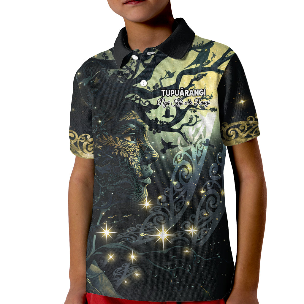 New Zealand Matariki Tupuarangi Kid Polo Shirt Ngā Kai o te Rangi