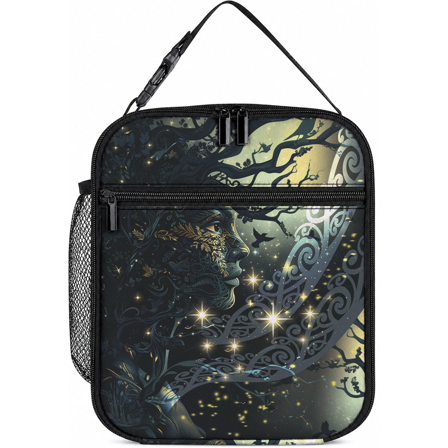 New Zealand Matariki Tupuarangi Lunch Bag Ngā Kai o te Rangi LT9 10.2 × 8.3 × 4.3 inch Art - Polynesian Pride