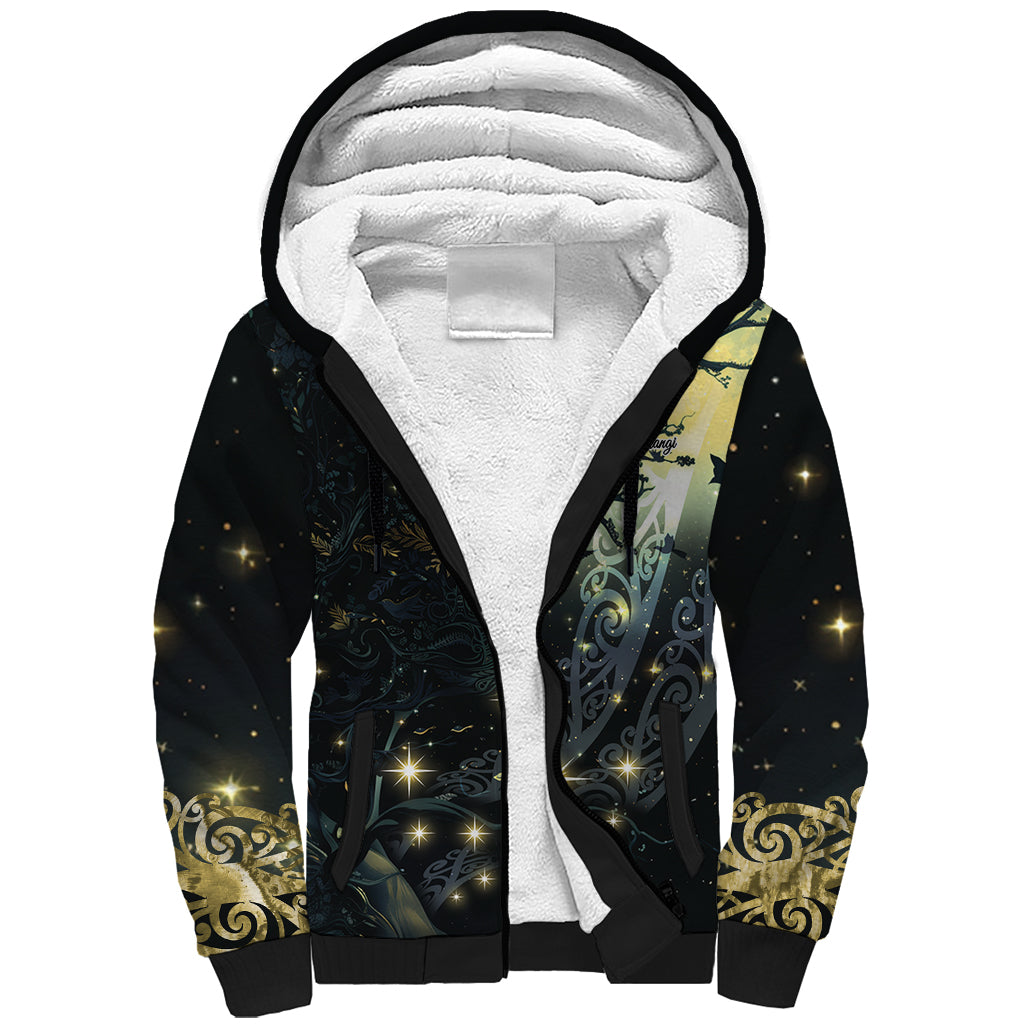 New Zealand Matariki Tupuarangi Sherpa Hoodie Ngā Kai o te Rangi