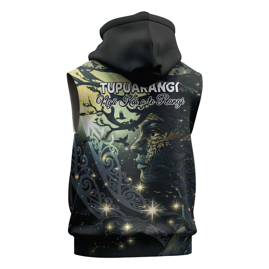 New Zealand Matariki Tupuarangi Sleeveless Zip Hoodie Ng Kai o te Rangi - Polynesian Pride