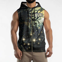 New Zealand Matariki Tupuarangi Sleeveless Zip Hoodie Ng Kai o te Rangi - Polynesian Pride