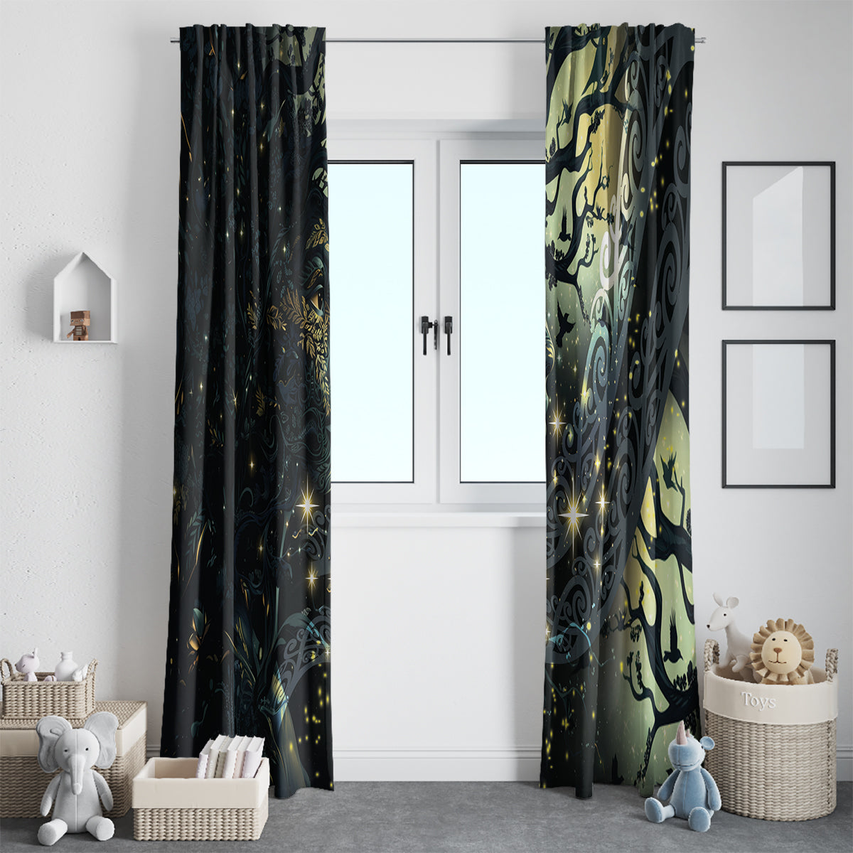 New Zealand Matariki Tupuarangi Window Curtain Ngā Kai o te Rangi