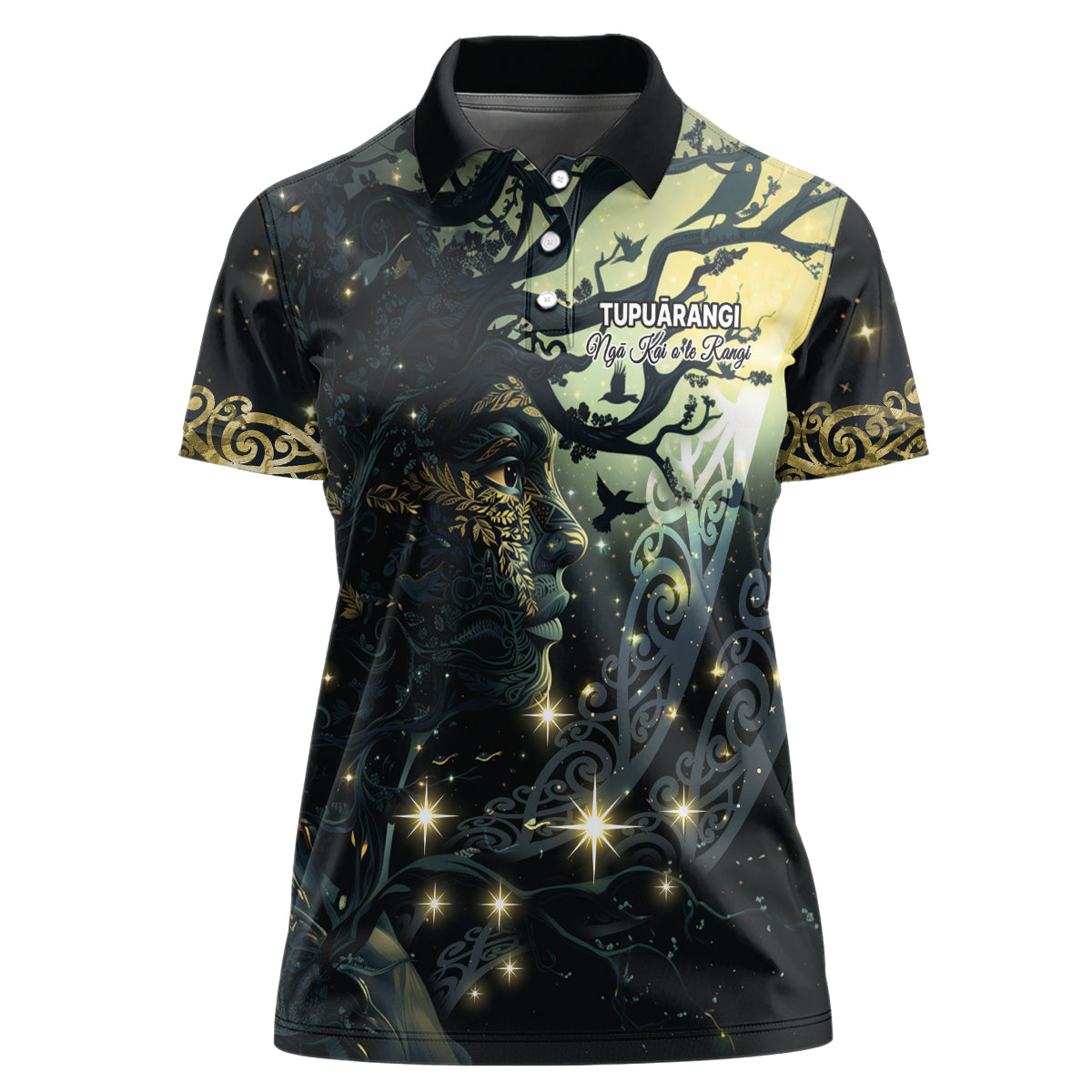 New Zealand Matariki Tupuarangi Women Polo Shirt Ngā Kai o te Rangi