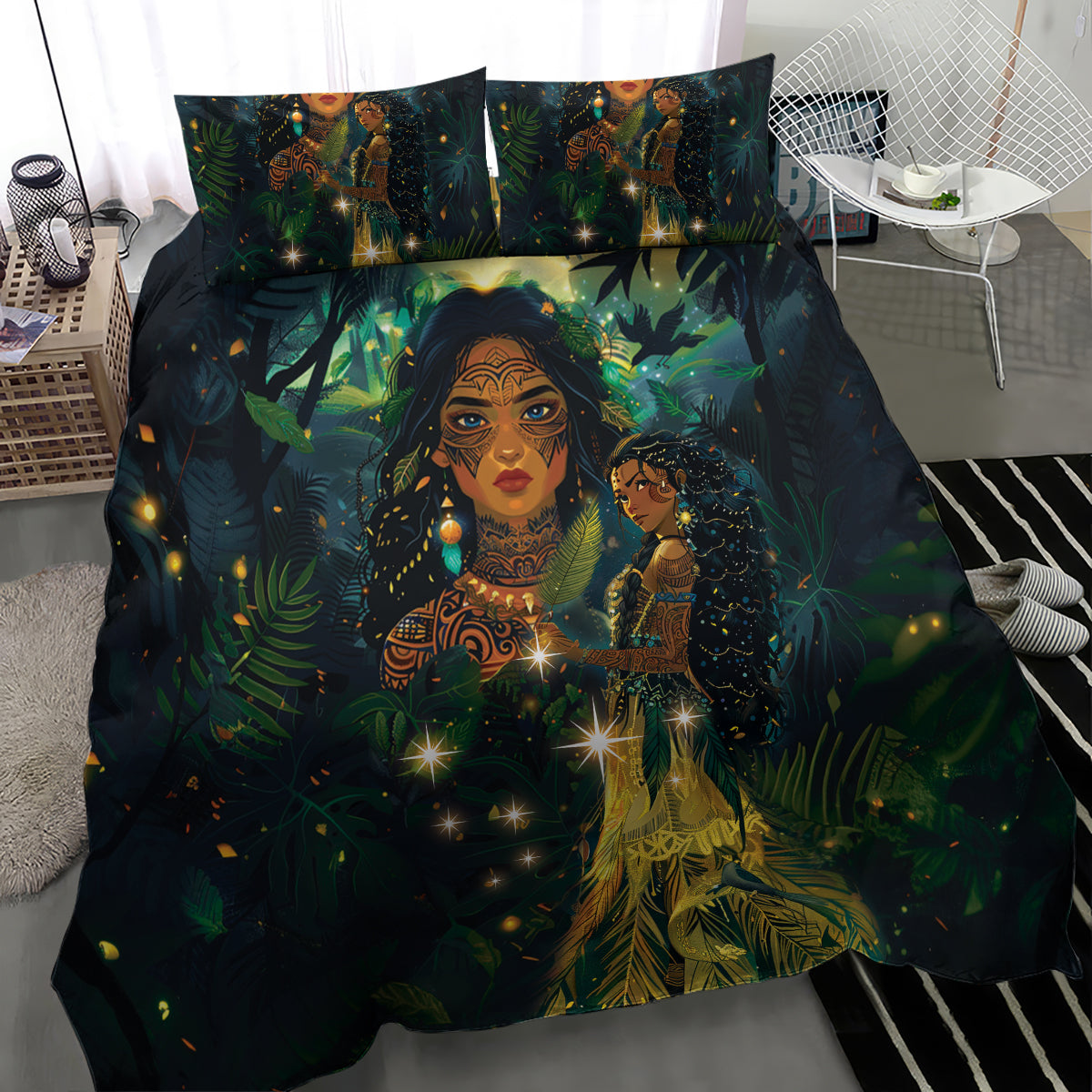 New Zealand Matariki Bedding Set Rongoā Māori Wellbeing and Good Luck