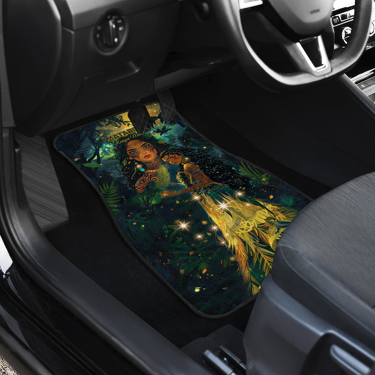 New Zealand Matariki Car Mats Rongo Mori Wellbeing and Good Luck LT9 - Polynesian Pride