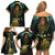 New Zealand Matariki Family Matching Off Shoulder Short Dress and Hawaiian Shirt Rongoā Māori Wellbeing and Good Luck