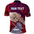 Custom Dads Day American Samoa Polo Shirt Dad Ou Te Alofa Ia Te Oe Tama Polynesian Flowers Tribal LT9 - Polynesian Pride