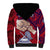 Personalised Dads Day American Samoa Sherpa Hoodie Dad Ou Te Alofa Ia Te Oe Tama - Polynesian Flowers Tribal LT9 - Polynesian Pride