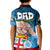 Fathers Day Polynesian Islands Fiji Kid Polo Shirt Dad Au Lomani Iko - Polynesian Flowers Tribal LT9 - Polynesian Pride