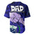 Fathers Day Polynesian Islands Samoa Baseball Jersey Dad Ou Te Alofa Ia Te Oe Tama - Blue Polynesian Flowers Tribal LT9 - Polynesian Pride