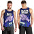 Fathers Day Polynesian Islands Samoa Men Tank Top Dad Ou Te Alofa Ia Te Oe Tama - Blue Polynesian Flowers Tribal LT9 - Polynesian Pride