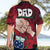 Dads Day Samoa Hawaiian Shirt Dad Ou Te Alofa Ia Te Oe Tama - Red Polynesian Flowers Tribal LT9 - Polynesian Pride