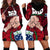 Dads Day Samoa Hoodie Dress Dad Ou Te Alofa Ia Te Oe Tama - Red Polynesian Flowers Tribal LT9 - Polynesian Pride