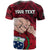 Custom Dads Day Samoa T Shirt Dad Ou Te Alofa Ia Te Oe Tama Red Polynesian Flowers Tribal LT9 - Polynesian Pride