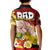 Fathers Day Polynesian Islands Tonga Kid Polo Shirt Dad Ofa lahi atu - Polynesian Flowers Tribal LT9 - Polynesian Pride