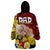 Dads Day Tonga Wearable Blanket Hoodie Dad Ofa lahi atu - Polynesian Flowers Tribal LT9 - Polynesian Pride