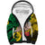 Dads Day Vanuatu Sherpa Hoodie Dad Mi lavem yu - Polynesian Flowers Tribal LT9 Unisex Green - Polynesian Pride