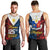 125th Independence Anniversary Philippines Men Tank Top Polynesian Pilipinas Flag Style - Black LT9 - Polynesian Pride