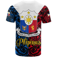 125th Independence Anniversary Philippines T Shirt Polynesian Pilipinas Flag Style Black LT9 - Polynesian Pride