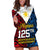 Personalised Polynesian Philippines Hoodie Dress Pilipinas Flag Style for 125th Independence Anniversary Black LT9 Black - Polynesian Pride