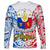 Polynesian Philippines Long Sleeve Shirt Pilipinas Flag Style for 125th Independence Anniversary White LT9 - Polynesian Pride