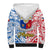 125th Independence Anniversary Philippines Sherpa Hoodie Polynesian Pilipinas Flag Style - White LT9 - Polynesian Pride