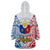 125th Independence Anniversary Philippines Wearable Blanket Hoodie Polynesian Pilipinas Flag Style - White LT9 - Polynesian Pride