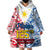 Polynesian Philippines Wearable Blanket Hoodie Pilipinas Flag Style for 125th Independence Anniversary White LT9 - Polynesian Pride