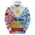 Custom 125th Independence Anniversary Philippines Hoodie Polynesian Pilipinas Flag Style White LT9 - Polynesian Pride