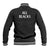 New Zealand Rugby Baseball Jacket All Black Fern with Maori Tribal Pattern LT9 - Polynesian Pride