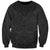 New Zealand Rugby Sweatshirt All Black Fern with Maori Tribal Pattern LT9 Unisex Black - Polynesian Pride