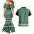New Zealand Maori Niho Taniwha Couples Matching Mermaid Dress and Hawaiian Shirt Kakariki Mangopare and Puhoro Pattern