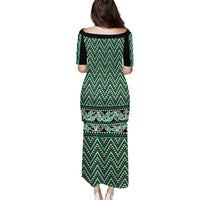 New Zealand Maori Niho Taniwha Puletasi Kakariki Mangopare and Puhoro Pattern