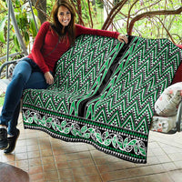 New Zealand Maori Niho Taniwha Quilt Kakariki Mangopare and Puhoro Pattern