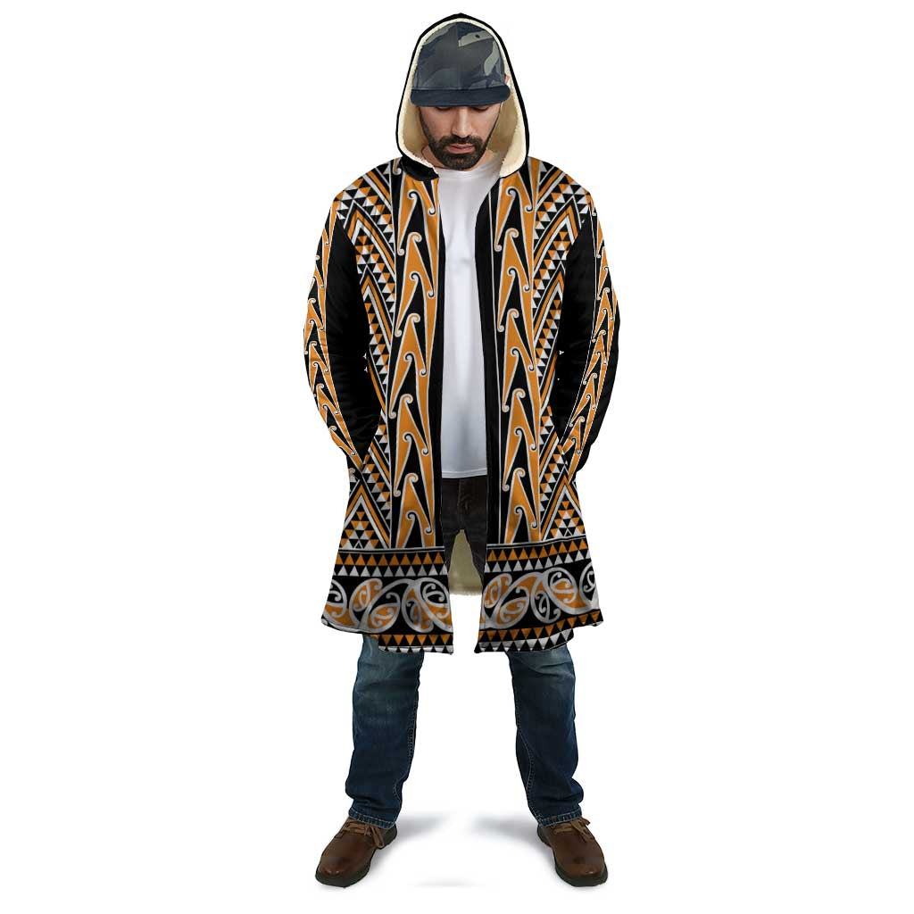 New Zealand Maori Niho Taniwha Cloak Karaka Mangopare and Puhoro Pattern - Polynesian Pride