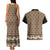 New Zealand Maori Niho Taniwha Couples Matching Tank Maxi Dress and Hawaiian Shirt Karaka Mangopare and Puhoro Pattern