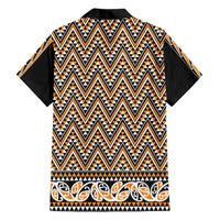 New Zealand Maori Niho Taniwha Family Matching Long Sleeve Bodycon Dress and Hawaiian Shirt Karaka Mangopare and Puhoro Pattern