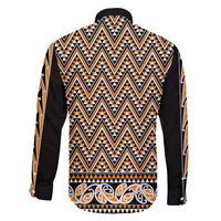 New Zealand Maori Niho Taniwha Family Matching Long Sleeve Bodycon Dress and Hawaiian Shirt Karaka Mangopare and Puhoro Pattern