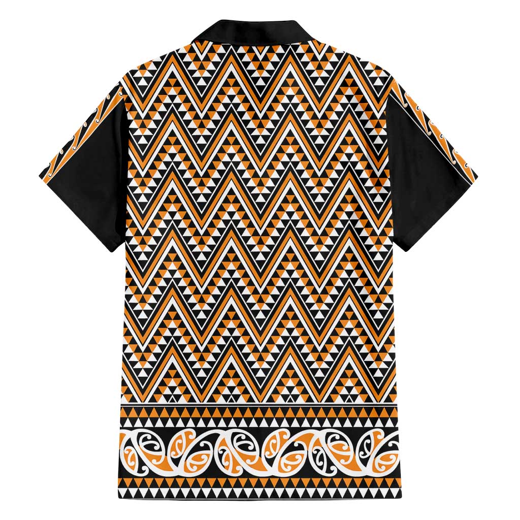 New Zealand Maori Niho Taniwha Family Matching Puletasi and Hawaiian Shirt Karaka Mangopare and Puhoro Pattern