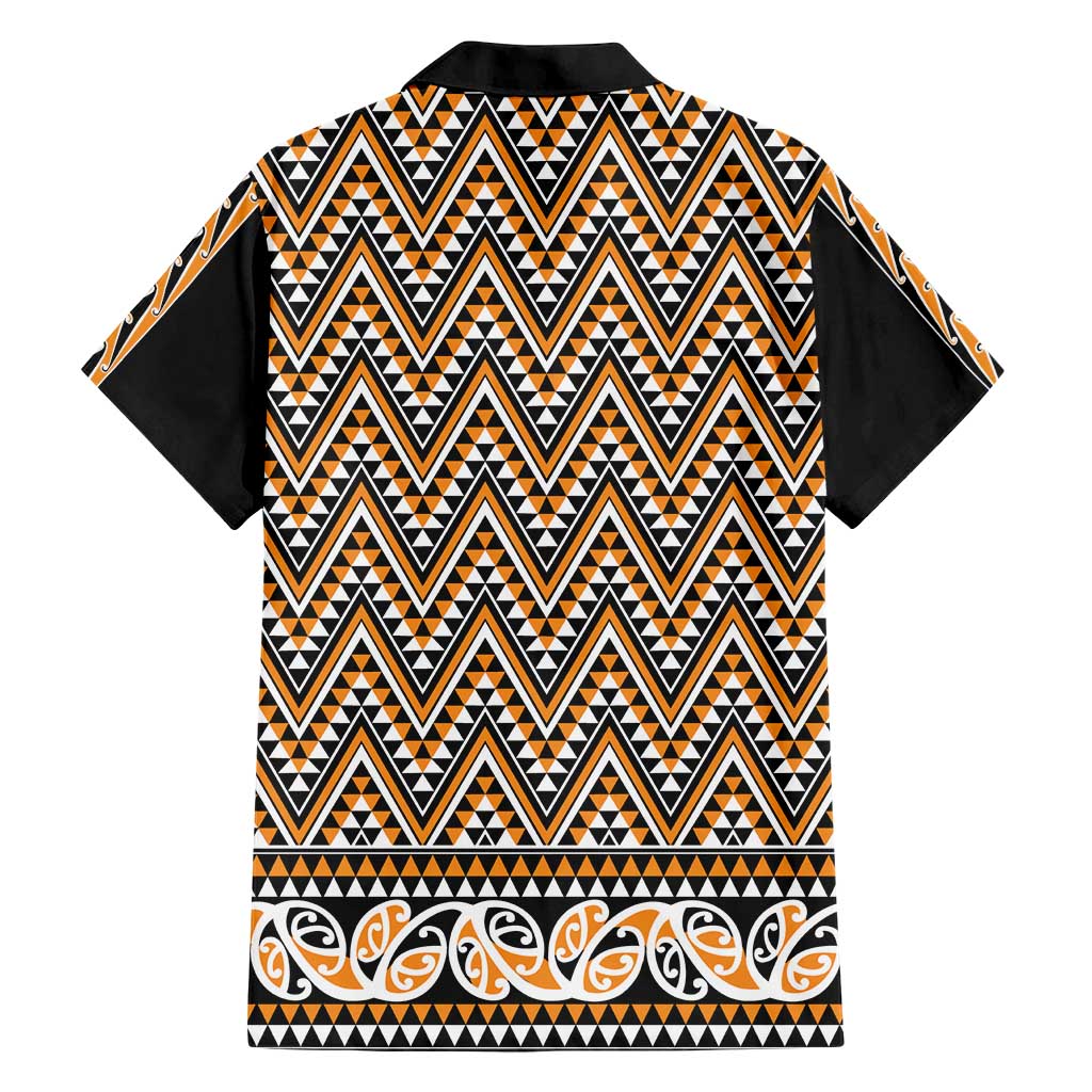 New Zealand Maori Niho Taniwha Hawaiian Shirt Karaka Mangopare and Puhoro Pattern LT9 - Polynesian Pride