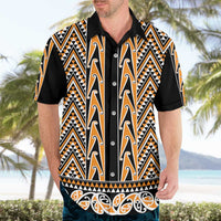 New Zealand Maori Niho Taniwha Hawaiian Shirt Karaka Mangopare and Puhoro Pattern LT9 - Polynesian Pride