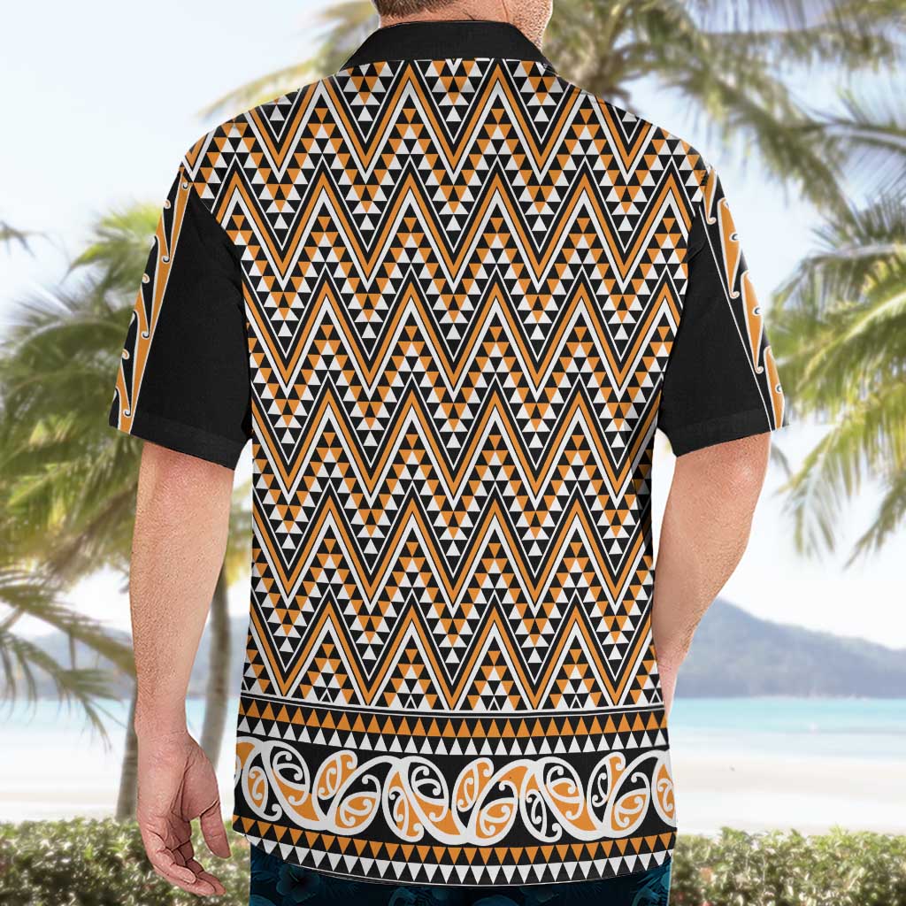 New Zealand Maori Niho Taniwha Hawaiian Shirt Karaka Mangopare and Puhoro Pattern LT9 - Polynesian Pride