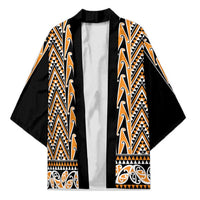 New Zealand Maori Niho Taniwha Kimono Karaka Mangopare and Puhoro Pattern - Polynesian Pride