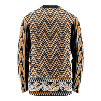 New Zealand Maori Niho Taniwha Long Sleeve Shirt Karaka Mangopare and Puhoro Pattern LT9 - Polynesian Pride