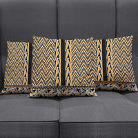 New Zealand Maori Niho Taniwha Pillow Cover Karaka Mangopare and Puhoro Pattern - Polynesian Pride