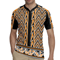 New Zealand Maori Niho Taniwha Rugby Jersey Karaka Mangopare and Puhoro Pattern